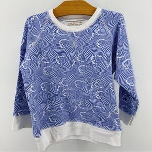 The Beaufort Bonnet Company Blue Wave Crewneck with White Trim